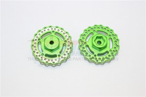 ALUMINIUM REAR WHEEL HEX WITH BRAKE DISK AXIAL 1/18 YETI JR - MYT010AR/D-G