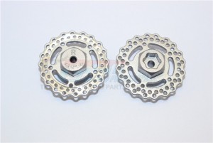 ALUMINIUM REAR WHEEL HEX WITH BRAKE DISK AXIAL 1/18 YETI JR - MYT010AR/D-GS