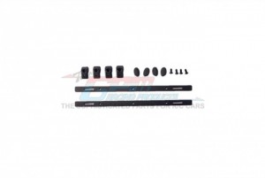 GPM RACING ZSP056-BK SCALE ACCESSORIES: ALUMINUM ROOF FIXED GUIDE RAIL FOR CRAWLERS - ZSP056-BK