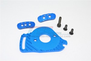 GPM SLA018ABLCG ALLOY  FIXED GEAR ADAPTER MOTOR HEATSINK MOUNT SLASH 4X4 LOW CG 68086-21 - BLUE - SLA018ABLCG-B