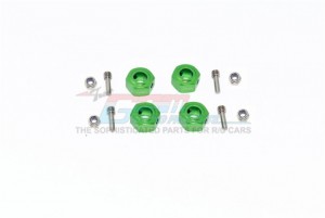 GPM MAG010/12X7M-B ALUMINIUM HEX ADAPTER 12mm X 7mm ARRMA 1/10 GRANITE /  BIG ROCK CREW CAB - GREEN - MAG010/12X7M-G