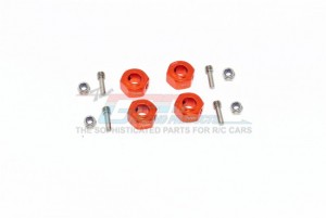 GPM MAG010/12X7M-B ALUMINIUM HEX ADAPTER 12mm X 7mm ARRMA 1/10 GRANITE /  BIG ROCK CREW CAB - ORANGE - MAG010/12X7M-OR