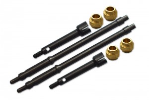GPM SCX2437FRS+5-BK HARDEN STEEL #45 FRONT CVD JOINT REAR DRIVE SHAFT COPPER COLLAR  RC AXIAL 1/24 4WD CRAWLER SCX24 AXI90081 - SCX2437FRS+5-BK