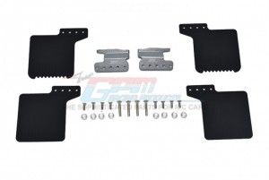 GPM SCX3ZSP10F SCALE ACCESSORIES: FRONT MUD FLAP  FOR AXIAL RACING SCX10 III JEEP ROCK CRAWLER - GUN SILVER - SCX3ZSP10F-GS