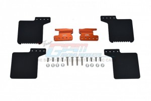GPM SCX3ZSP10F SCALE ACCESSORIES: FRONT MUD FLAP  FOR AXIAL RACING SCX10 III JEEP ROCK CRAWLER - ORANGE - SCX3ZSP10F-OR