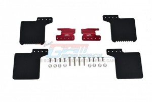 GPM SCX3ZSP10F SCALE ACCESSORIES: FRONT MUD FLAP  FOR AXIAL RACING SCX10 III JEEP ROCK CRAWLER - RED - SCX3ZSP10F-R