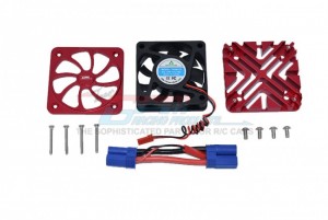 GPM MAKX018FAN ALUMINUM MOTOR HEATSINK WITH COOLING FAN ARRMA 1/5 4WD RC KRATON 8S BLX MONSTER TRUCK - RED - MAKX018FAN-R