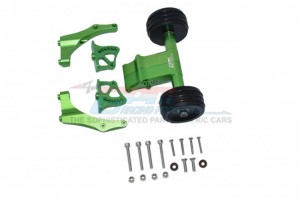 GPM MAKX040R ALUMINUM REAR WHEELIE WITH WING MOUNT ARRMA 1/5 4WD RC KRATON 8S BLX MONSTER TRUCK - GREEN - MAKX040R-G