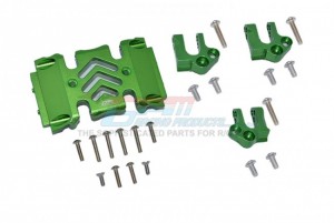 GPM SCX3038BA ALLOY CENTER GEAR BOX CASE AND MOUNT 1/10 AXIAL RACING SCX10 III ROCK CRAWLER - GREEN - SCX3038BA-G
