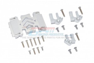 GPM SCX3038BA ALLOY CENTER GEAR BOX CASE AND MOUNT 1/10 AXIAL RACING SCX10 III ROCK CRAWLER - SILVER - SCX3038BA-S