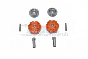 GPM TXMS010/+10M ALLOY WHEEL HUB HEX +10mm TRAXXAS 1/10 4WD MAXX MONSTER TRUCK 89076 - TXMS010/+10M-OR