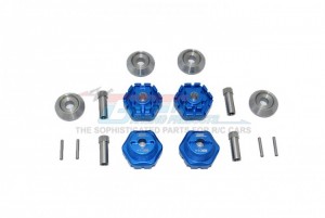 GPM TXMS10/+10/2 ALUMINUM WHEEL HUB HEX +10mm TRAXXAS 1/10 4WD MAXX MONSTER TRUCK 89076 - BLUE - TXMS10/+10/2-B