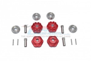 GPM TXMS10/+10/2 ALUMINUM WHEEL HUB HEX +10mm TRAXXAS 1/10 4WD MAXX MONSTER TRUCK 89076 - ORANGE - TXMS10/+10/2-R