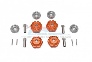 GPM TXMS10/+10/2 ALUMINUM WHEEL HUB HEX +10mm TRAXXAS 1/10 4WD MAXX MONSTER TRUCK 89076 - RED - TXMS10/+10/2-OR