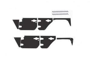 GPM SCX3ZSP11 SCALE ACCESSORIES: STAINLESS STEEL SLIP PROOF TREAD FOR SCX10 III JEEP - BLACK - SCX3ZSP11-BK