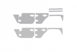 GPM SCX3ZSP11 SCALE ACCESSORIES: STAINLESS STEEL SLIP PROOF TREAD FOR SCX10 III JEEP - SCX3ZSP11-S