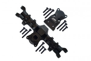 GPM SCX24012 ALUMINUM FRONT GEAR BOX FOR AXIAL RACING 1/24 4WD SCX24 CRAWLER - BLACK - SCX24012-BK