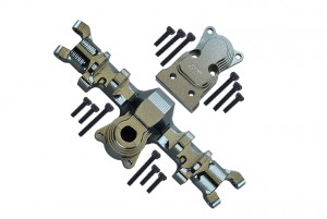 GPM SCX24012 ALUMINUM FRONT GEAR BOX FOR AXIAL RACING 1/24 4WD SCX24 CRAWLER - GUN SIVLER - SCX24012-GS