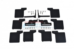 GPM TRX4ZSP72 SCALE ACCESSORIES: MUD FLAP FOR AXIAL RACING 1/10 RC SCX10 III JEEP - TRX4ZSP72-BK