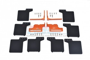 GPM TRX4ZSP72 SCALE ACCESSORIES: MUD FLAP FOR AXIAL RACING 1/10 RC SCX10 III JEEP - ORANGE - TRX4ZSP72-OR