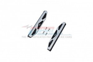 GPM HS014XA ALUMINUM CHASSIS NERF BARS SILVER INLAY A VERSION TRAXXAS 1/10 4WD HOSS 4X4 VXL 3S 90076 - HS014XA-BK