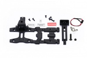 GPM SCX3ZSP15 SCALE ACCESSORIES:SPARE TIRE SUPPORT MOUNT & HIGH TAILLIGHT FOR SCX10 III JEEP - SCX3ZSP15-BK