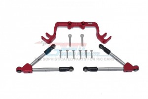 GPM HS049F ALUMINUM FRONT TIE RODS WITH STABILIZER FOR C HUB TRAXXAS 1/10 4WD HOSS 4X4 VXL 3S - HS049F-R
