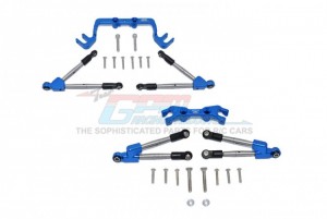 GPM HS049FR ALUMINUM FRONT & REAR TIE RODS WITH STABILIZER TRAXXAS 1/10 4WD HOSS 4X4 VXL 3S - HS049FR-B