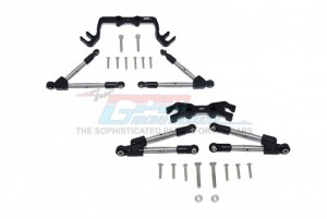 GPM HS049FR ALUMINUM FRONT & REAR TIE RODS WITH STABILIZER TRAXXAS 1/10 4WD HOSS 4X4 VXL 3S - HS049FR-BK