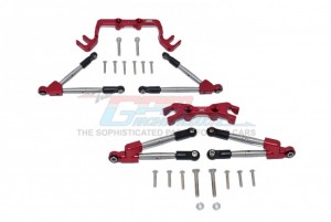 GPM HS049FR ALUMINUM FRONT & REAR TIE RODS WITH STABILIZER TRAXXAS 1/10 4WD HOSS 4X4 VXL 3S - HS049FR-R