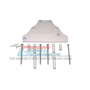 GPM MYT050 ALUMINUM PLATE FOR MODIFIED ELECTRONIC SETTING AXIAL 1/18 YETI JR - Gun silver - MYT050-GS