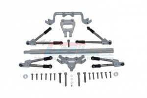 GPM HS049FR25 ALUMINUM FRONT & REAR TIE RODS W/ STABILIZER  CENTER BRACE BAR MOUNT TRAXXAS 1/10 4WD HOSS 4X4 VXL 3S - HS049FR25-GS