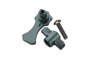 GPM HS005 ALUMINUM BODY SHELL LOCK TRAXXAS 1/10 4WD HOSS 4X4 VXL 3S - GUN SILVER - HS005-GS