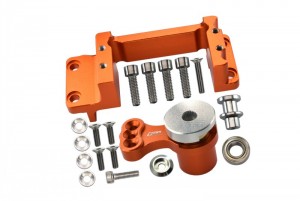 GPM MAKX024 ALUMINUM SERVO MOUNT SERVO HORN - 25T ARRMA 1/5 4WD OUTCAST KRATON 8S BLX - ORANGE - MAKX024-OR