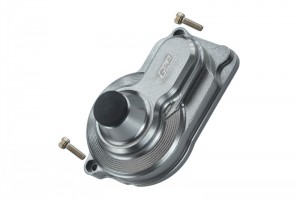 GPM LM038GCA ALUMINUM REAR MAIN GEAR COVER LOS211016 LOSI 1/18 2WD MINI-T 2.0 - SILVER - LM038GCA-S