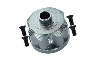 GPM MAKX011 ALUMINIUM FRONT / REAR DIFF CASE ARA310937 ARRMA 1/5 4WD OUTCAST / KRATON 8S - GUN SILVER - MAKX011-GS