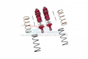 GPM MAKS107F ALUMINUM FRONT THICKENED SPRING DAMPERS 107mm ARRMA 1/10 4WD KRATON 4X4 4S BLX ARA102690 - RED - MAKS107F-R-S