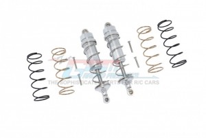 GPM MAKS120R ALUMINUM REAR THICKENED SPRING DAMPERS 120mm ARRMA 1/10 4WD KRATON 4X4 4S BLX ARA102690 - SILVER - MAKS120R-S-S