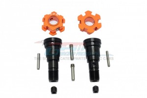 GPM TXM8170N/JT HARDEN STEEL #45 FRONT/REAR CVD JOINT W/ ALUMINUM WHEEL HUB HEX TRAXXAS 1/5 ELECTRIC 4WD X-MAXX 8S MONSTER TRUCK - TXM8170N/JT-OR