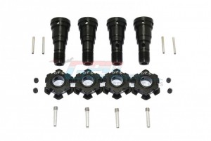 GPM TXM8170N/JT2 HARDEN STEEL #45 FRONT/REAR CVD JOINT W/ ALUMINUM WHEEL HUB HEX TRAXXAS 1/5 ELECTRIC 4WD X-MAXX 8S MONSTER TRUCK - TXM8170N/JT2-BK