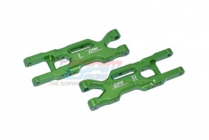 GPM LM056 ALUMINUM REAR LOWER ARMS TEAM LOSI 1/18 2WD MINI-T 2.0 STADIUM TRUCK LOS01015 - GREEN - LM056-G