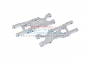 GPM LM056 ALUMINUM REAR LOWER ARMS TEAM LOSI 1/18 2WD MINI-T 2.0 STADIUM TRUCK LOS01015 - SILVER - LM056-S