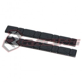 3RACING 3RAC-BW04 Balance weight (pre-cut) 2pcs with graphite pattern - 5g and 10g 1/10 SAKURA RC CAR - 3RAC-BW04