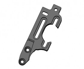 3RACING SAK-AS612 Aluminum Main Motor Mount Rear 1/10 SAKURA ADVANCE S64 RC CAR - SAK-AS612