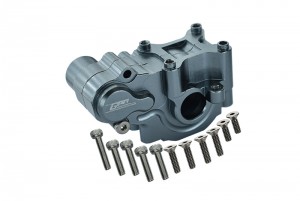 GPM LM013 ALUMINUM REAR GEAR BOX LOSI 1/18 2WD MINI-T 2.0 STADIUM TRUCK LOS01015 - GUN SILVER - LM013-GS