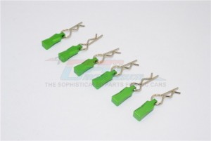 GPM BCM004M BODY CLIPS ALUMINIUM MOUNT FOR 1/10 1/8 - GREEN - BCM004M-G