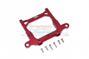 GPM SCX3L331R ALUMINIUM REAR BUMPER MOUNT AXIAL RACING 1/10 4WD SCX10 III CRAWELER - RED - SCX3L331R-R
