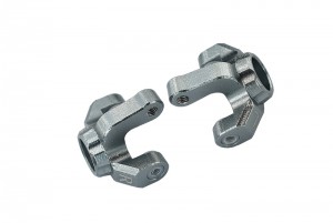 GPM LM021 ALUMINUM FRONT KNUCKLE ARM LOSI 1/18 2WD MINI-T 2.0 STADIUM TRUCK LOS01015 - GUN SILVER - LM021-GS