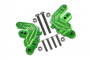 GPM LMT028F/R ALUMINUM FRONT / REAR SHOCK MOUNT LOSI 1/8 LMT 4WD SOLID AXLE MONSTER LOS04022 - GREEN - LMT028F/R-G