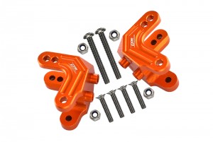 GPM LMT028F/R ALUMINUM FRONT / REAR SHOCK MOUNT LOSI 1/8 LMT 4WD SOLID AXLE MONSTER LOS04022 - ORANGE - LMT028F/R-OR